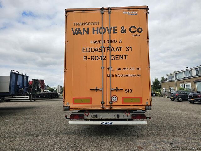 2003 KRONE SD27 MEGA / BPW Scheibenbremse / Liftachse / Reserverad / TÜV Belgien. KRONE SD27 MEGA/ BPW DISC / LIFT AXLE / SPARE TIRE/TU...