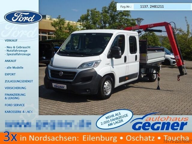 Fourgon pick-up FIAT Ducato Maxi Doka Pritsche Fassi Ladekran