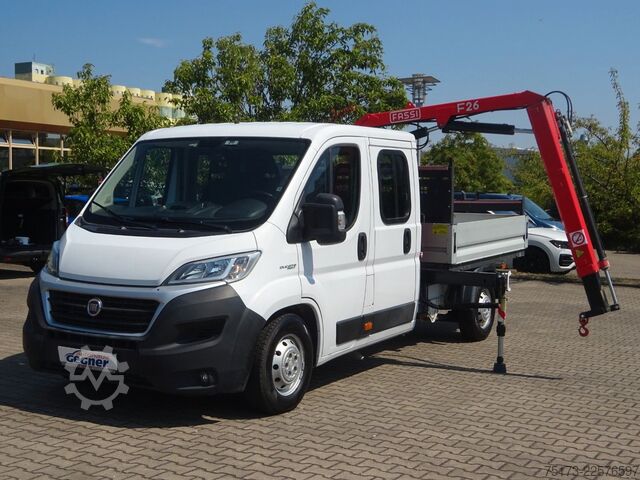 Fourgon pick-up FIAT Ducato Maxi Doka Pritsche Fassi Ladekran