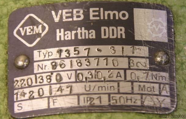 Getriebemotor 0,12 kW 41 U/min VEM 1351-3/1