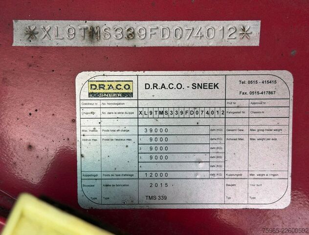 Semitrailer  Draco LUCHTENBERG ISO BOX THERMO KING SLXe 400 A