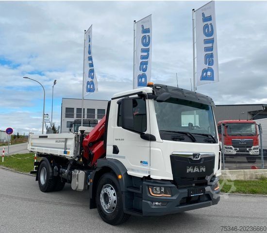 Кран-манипулятор на шасси грузовика MAN TGM 18.320 /4x2/BL/Meiller/Kipper/Kran/Funk/ Neu