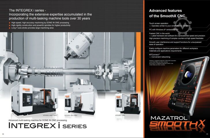 ड्रेह-फ्रैसिंग सेंटर MAZAK Integrex i-200ST Mazak Integrex i-200ST x 1500U