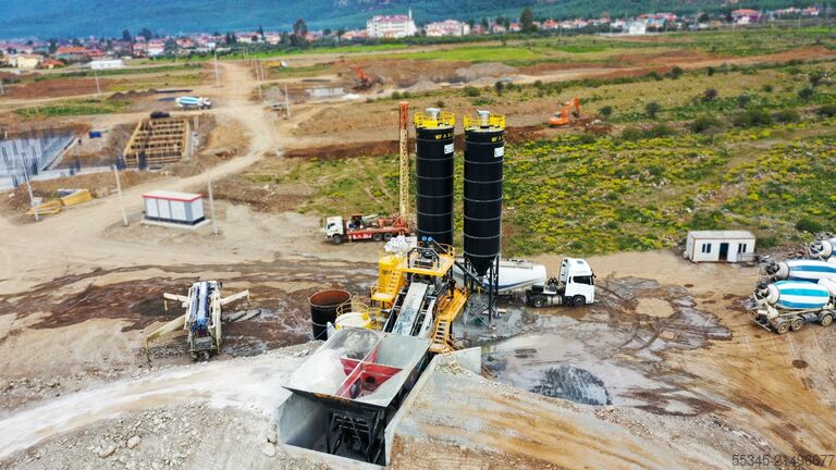 Mobile Betonmischanlage FABO Mobile Concrete Batching Plant 100 m3/h Mobile Concrete Batching Plant