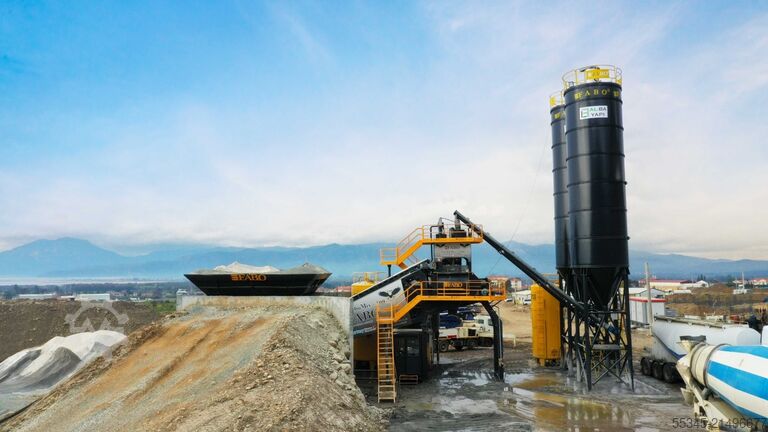 Mobile Betonmischanlage FABO Mobile Concrete Batching Plant 100 m3/h Mobile Concrete Batching Plant
