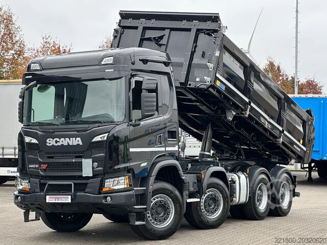 3-sided tipper Scania G460 XT Super 8x4 Meiller 3 Side Tipper / Damag...