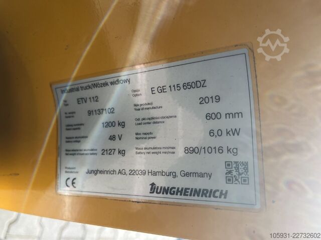 リーチトラック Jungheinrich ETV112