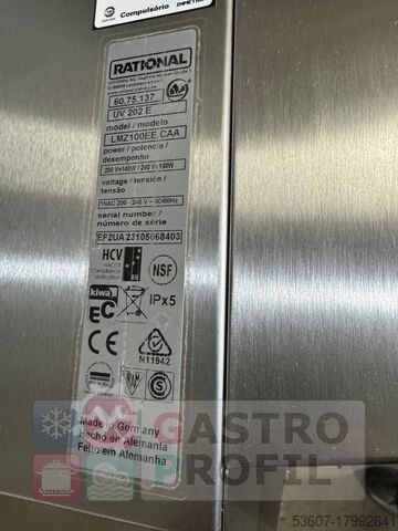 Cofano Ultravent Rational UV 202E iCombi