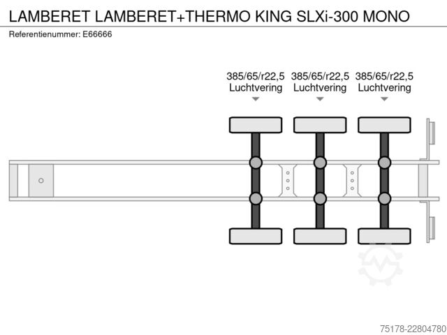 Hladnjača i zamrznuti transport LAMBERET LAMBERET+THERMO KING SLXi-300 MONO