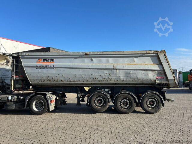 Tipper semitrailer LANGENDORF Stahl Hardox Kippmulde 30m³