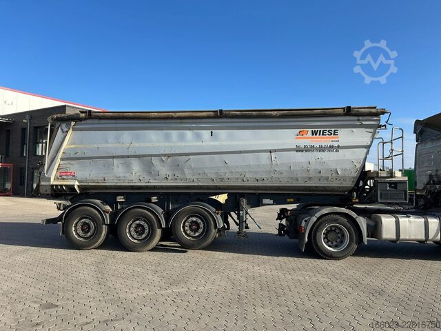 Tipper semitrailer LANGENDORF Stahl Hardox Kippmulde 30m³