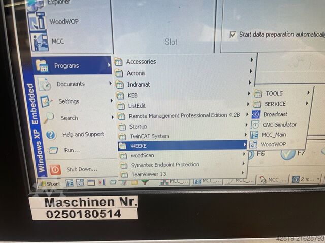 מרכז עיבוד מעבר Weeke BHX 500