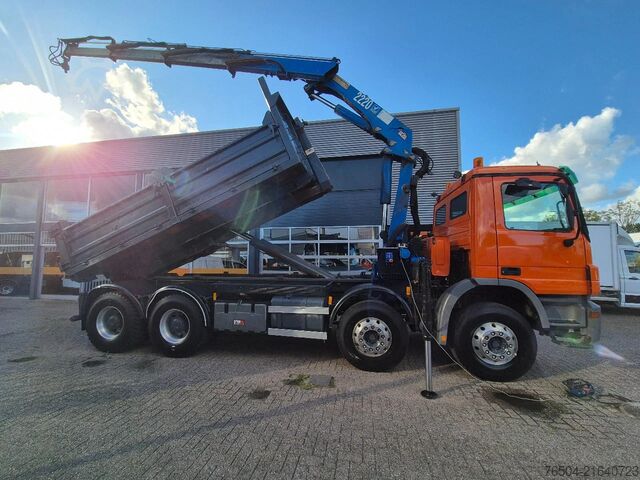 Sistem ročice s kavljem Mercedes-Benz Actros 3241 8X4 Containersysteem/ 20T HMF crane...