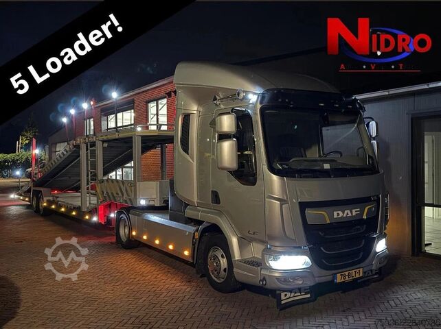 汽车运输货车 DAF LF 230 5 Car Veldhuizen Autotransporter Euro 6 ...