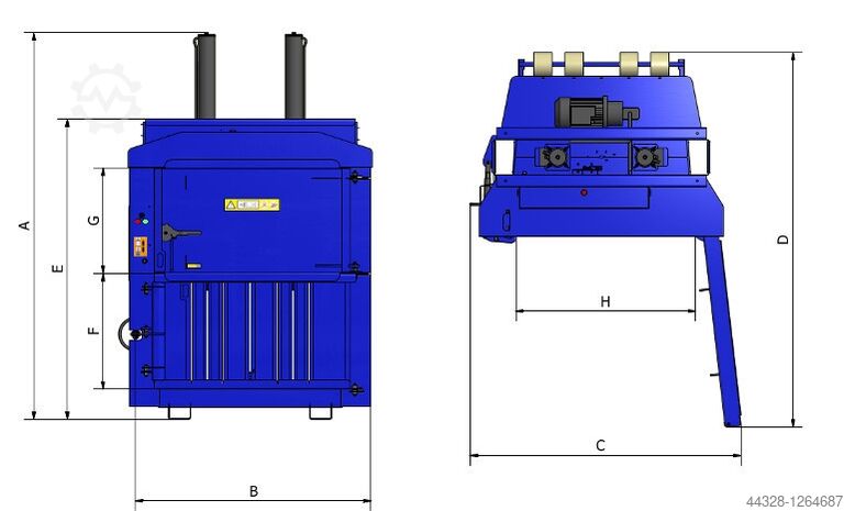 Ballenpresse  BTS-MF650 Ballenpresse Waste Baler