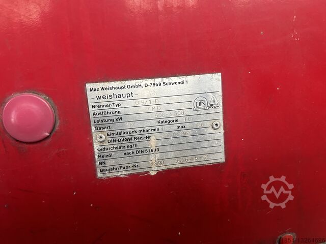 Loos 3200kg/h 13Bar, Weishaupt égővel együtt Loos 3200kg/h 13Bar inkl.Weishaupt Brenner Loos 3200kg/h 13Bar inkl.Weishaupt Brenner