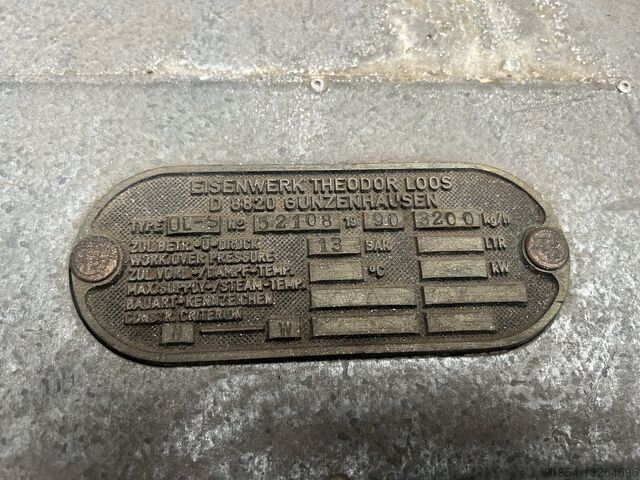 Loos 3200kg/h 13Bar, Weishaupt égővel együtt Loos 3200kg/h 13Bar inkl.Weishaupt Brenner Loos 3200kg/h 13Bar inkl.Weishaupt Brenner