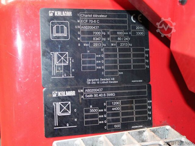 Elektro 4 Rad-Stapler Kalmar ECF 70-6 C