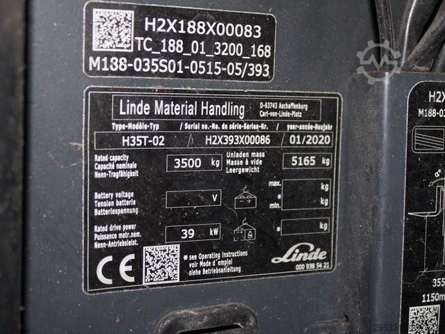 รถยกแอลพีจี Linde H 35 T-02  393