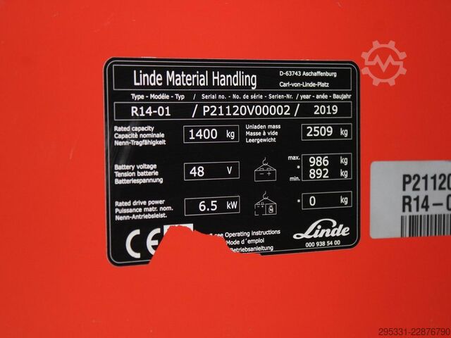Reach Truck Linde R 14-01  1120