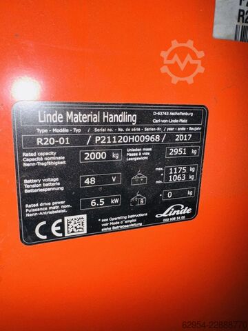 Reach Truck Linde R 20 -01Triplex