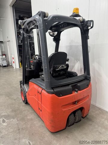 Electric 3-wheel forklift Linde E 16 C-01 Triplex Batterie Bj.22