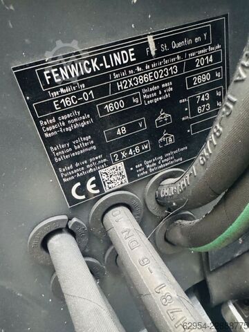 Forklift elektrik me 3 rrota Linde E 16 C-01 Triplex Batterie Bj.22