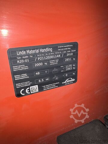 Pirunari lift Linde R20 -01Triplex Klammergabel