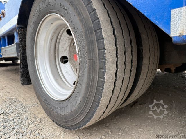 Përkrahëse gjysmërimorkio me platformë të ulët LANGENDORF SATÜ 30-10,0M Tieflader 3 Achse - mit Radmulden
