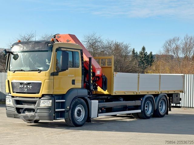 Truck mounted crane MAN TGS 28.440 Pritsche 6,55* PALFINGER PK 4502