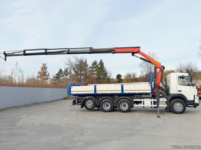 Truck mounted crane VOLVO FMX 460 Kipper 6,40m + PALFINGER PK 18002 EH D