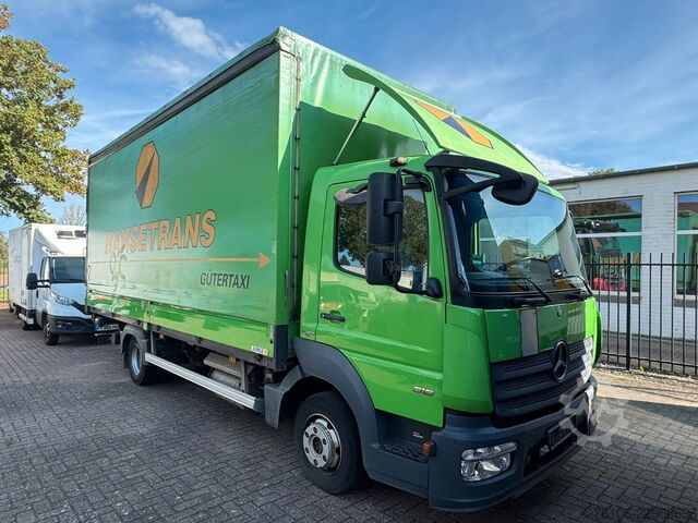 ون بادر بوش MERCEDES-BENZ Atego 818 Pritsche/Schiebeplane mit Ladebordwand