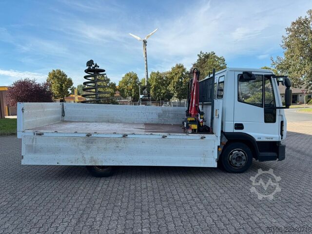 Pick-up pakettiauto IVECO 75E16 Pritsche mit Kran Fassi