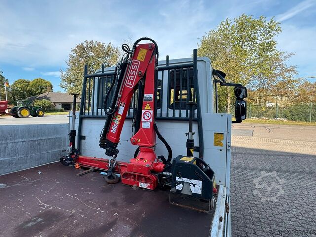 Pick-up pakettiauto IVECO 75E16 Pritsche mit Kran Fassi