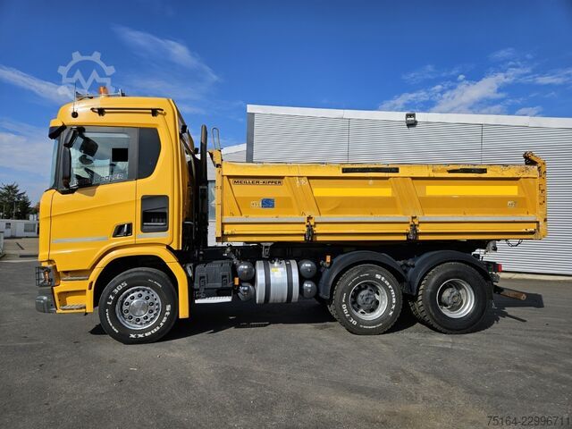 Tresidig tipplastbil SCANIA R 650 6x4 Bordmatik