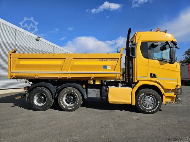 Tresidig tipplastbil SCANIA R 650 6x4 Bordmatik