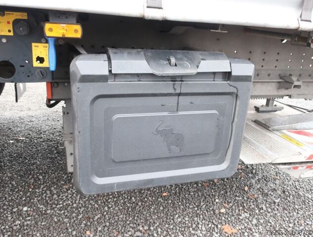Open semitrailer with tarp Schmitz SCS 24 Liftachse Getränkezertifikat LBW