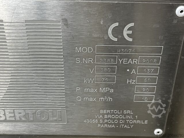 Гомогенизатор BERTOLI 10 000 л/ч 200 бар Bertoli H3075