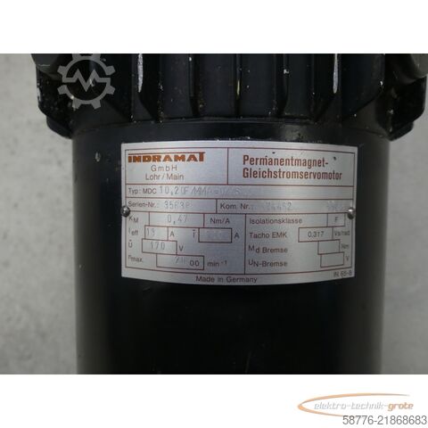 नियंत्रण इकाई Indramat MDC 10.20F / MMA-0 / S06 Gleichstromservomotor SN: 35638