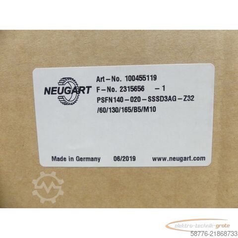 Steuerung Neugart PSFN140-020-SSSD3AG-Z32/60/130/165/B5/M10 Planetengetriebe SN2186 -neu-