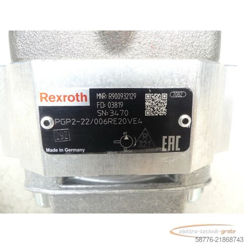 Upravljačka jedinica Siemens Rexroth PGP2-22/006RE20VE4 MNR R900932129 Pumpe SN:3470 --
