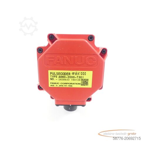 Enjin Fanuc Fanuc A06B-0216-B400 AC Servomotor SN: C162F1DEE + Encoder A860-2000-T301