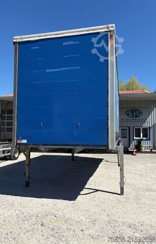 Swap body with flatbed & tarp Wecon 7,82m Verzinkt Bordwand unter Plane