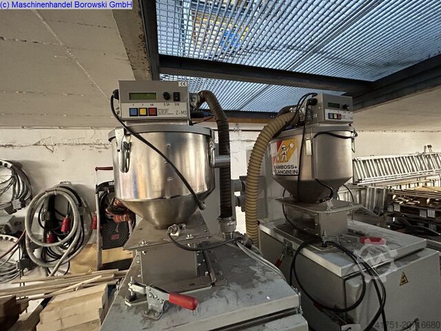 Dehumidifying dryer with 7 hopper Amboss+Langbein H 150 mit 7 Sektionalkesseln à 100 l