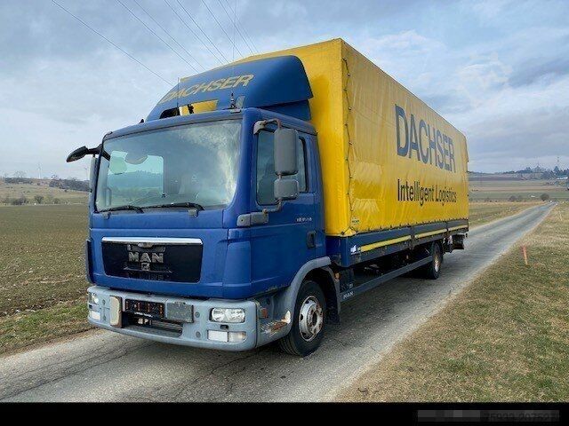 Düz kasa kamyon MAN MAN TGL 12.250 BL Pritsche/Plane 8 m+LBW 1,5 to