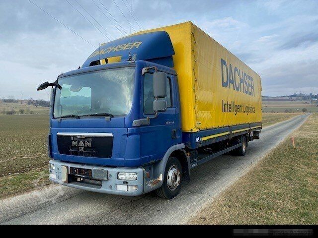 Tentinė platforma sunkvežimis MAN MAN TGL 12.250 BL Pritsche/Plane 8 m+LBW 1,5 to