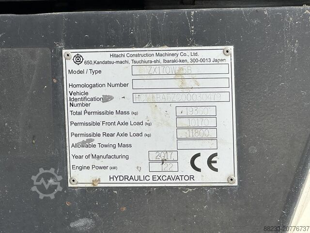 Kolesni bager Hitachi ZX170W-5B