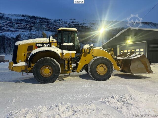 Laadur CAT 980M wheel loader w/ bucket. WATCH VIDEO.