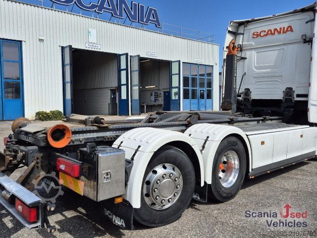 Camião porta-contentores de gancho Scania S 500 B6x2*4NB Aboller Komplettzug !!