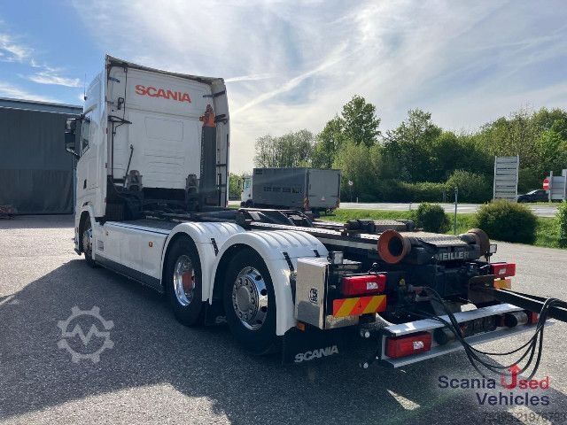 Camião porta-contentores de gancho Scania S 500 B6x2*4NB Aboller Komplettzug !!